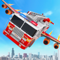 飞行消防车机器人模拟器最新版