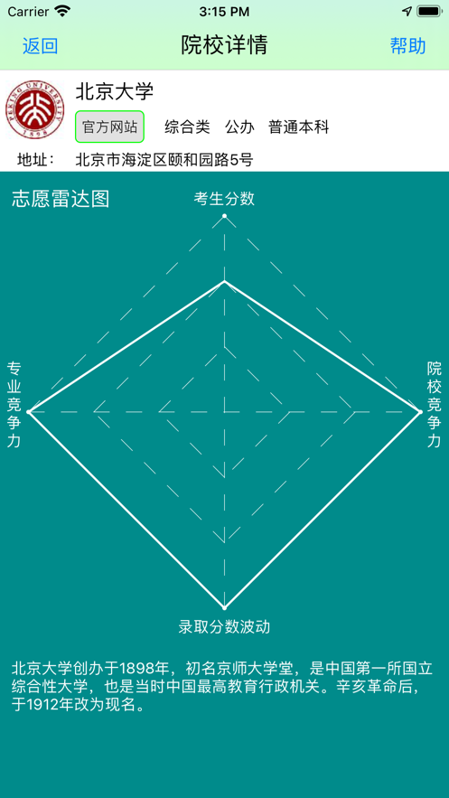 高考志愿雷达截图3