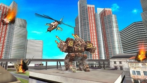 武装直升机机器人模拟器截图3