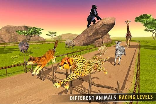 热带草原动物赛跑3D截图2
