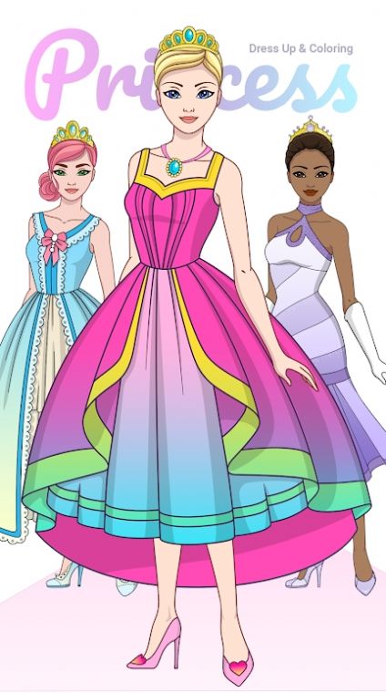 公主装扮和着色截图2
